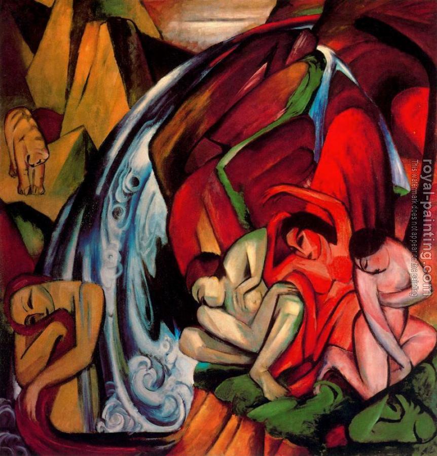 Franz Marc : The Waterfall